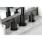 Kingston Brass FSC8950SVL Widespread Bathroom Faucet with Brass Pop-Up, Matte Black FSC8950SVL - alternate 5